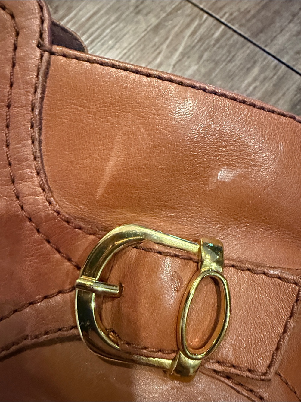 Clarks Chestnut Leather Ankle Boot with Buckle Size 8 - Picture 5 of 8